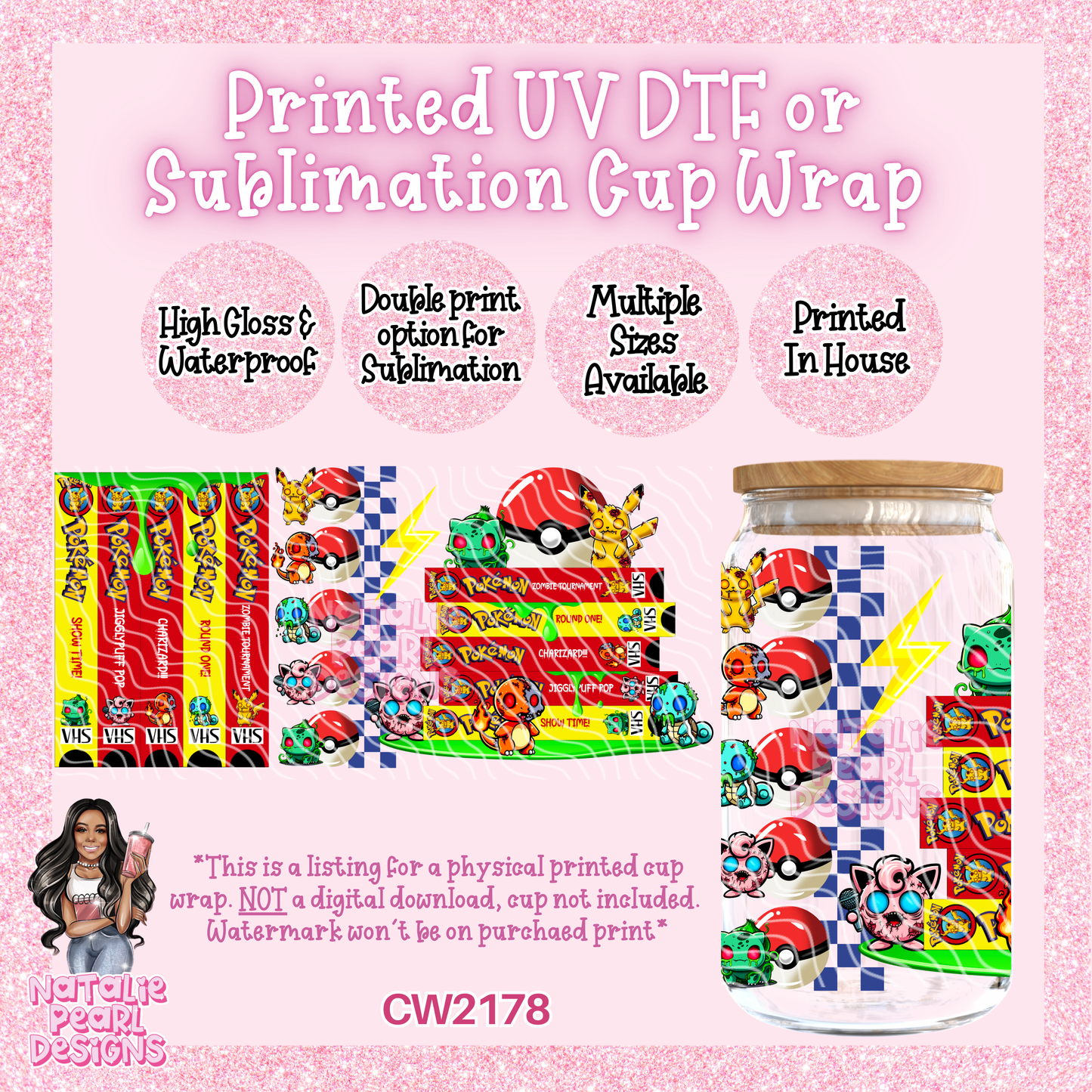 CW2178 UV DTF/SUB Cup Wraps