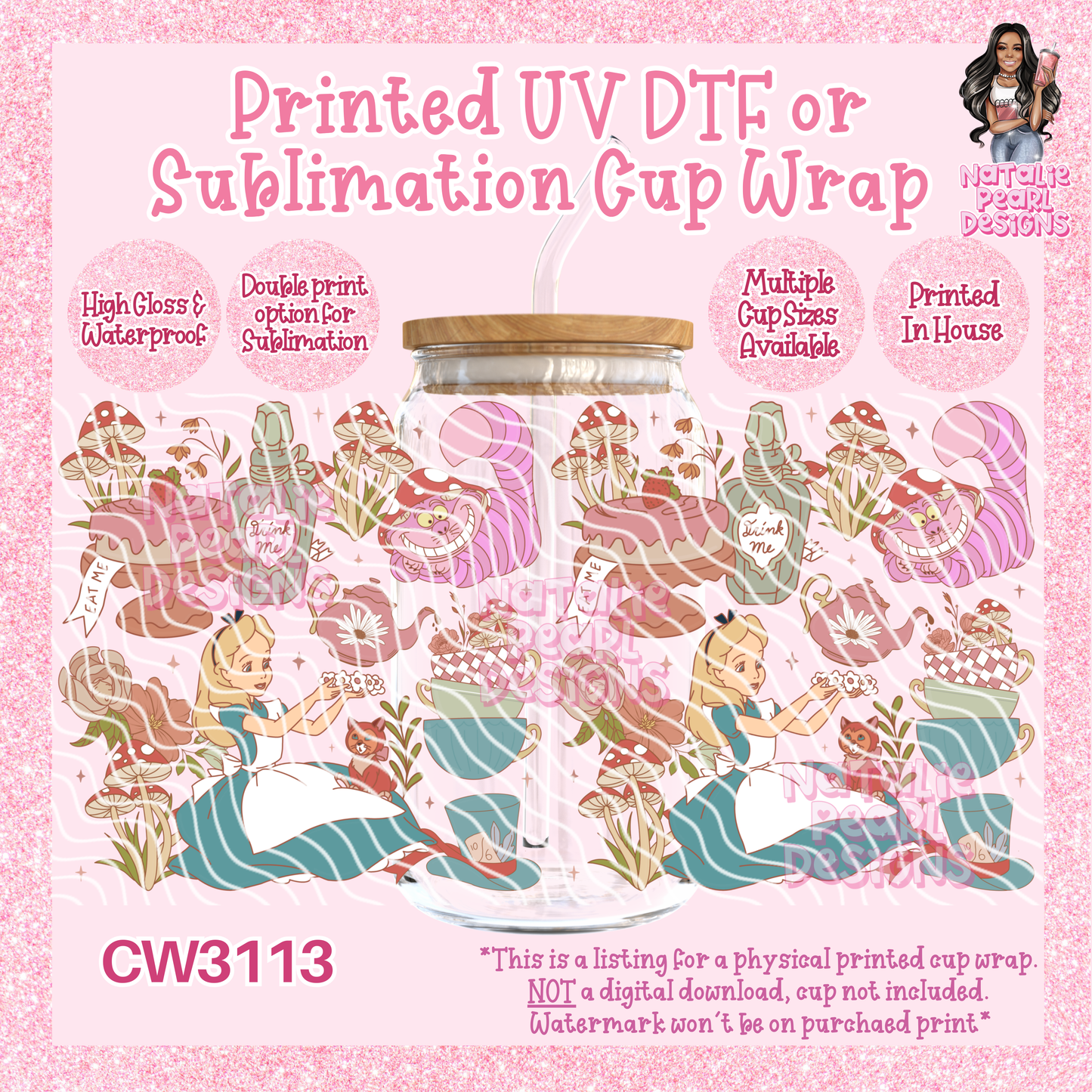 CW3113 UV DTF/SUB Cup Wraps