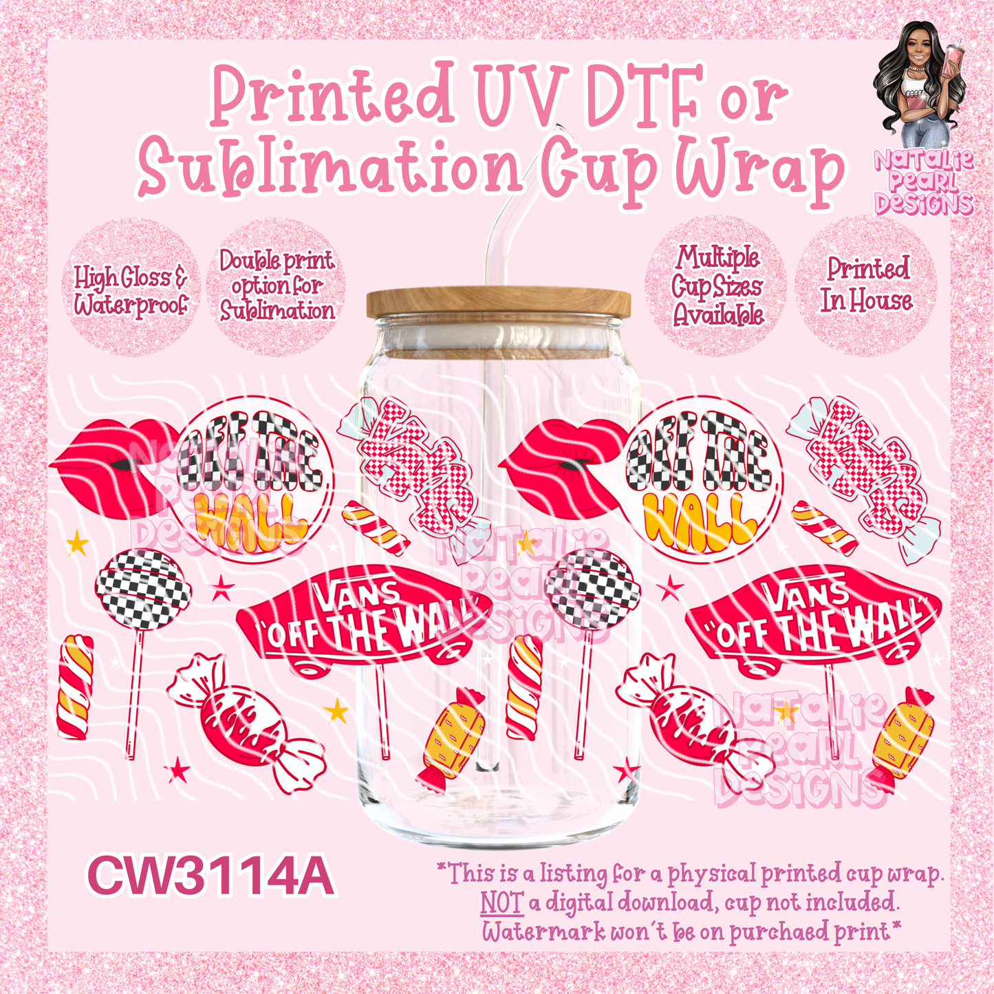 CW3114A UV DTF/SUB Cup Wraps