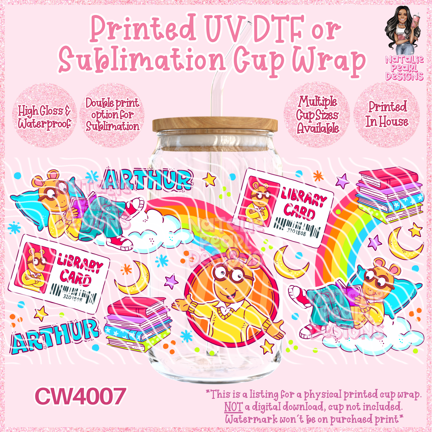 CW4007 UV DTF/SUB Cup Wraps