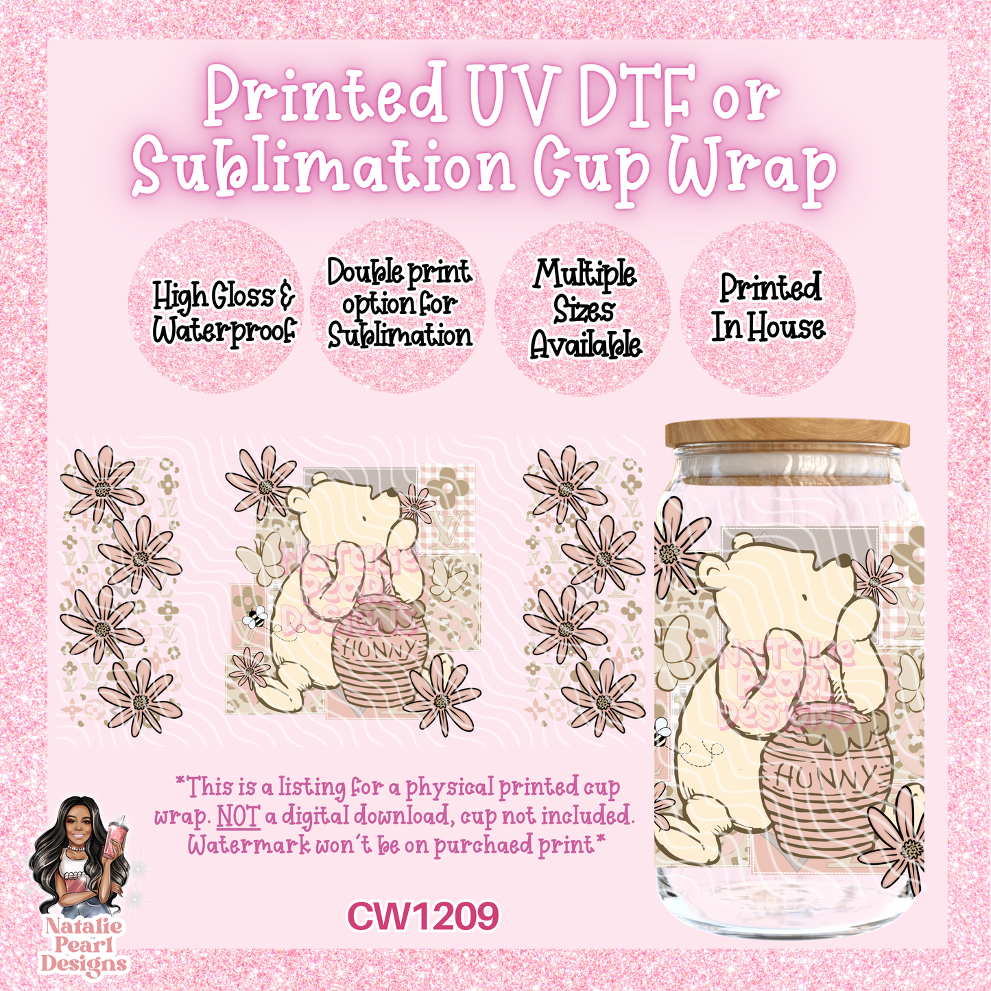 CW1209 UV DTF/SUB Cup Wrap