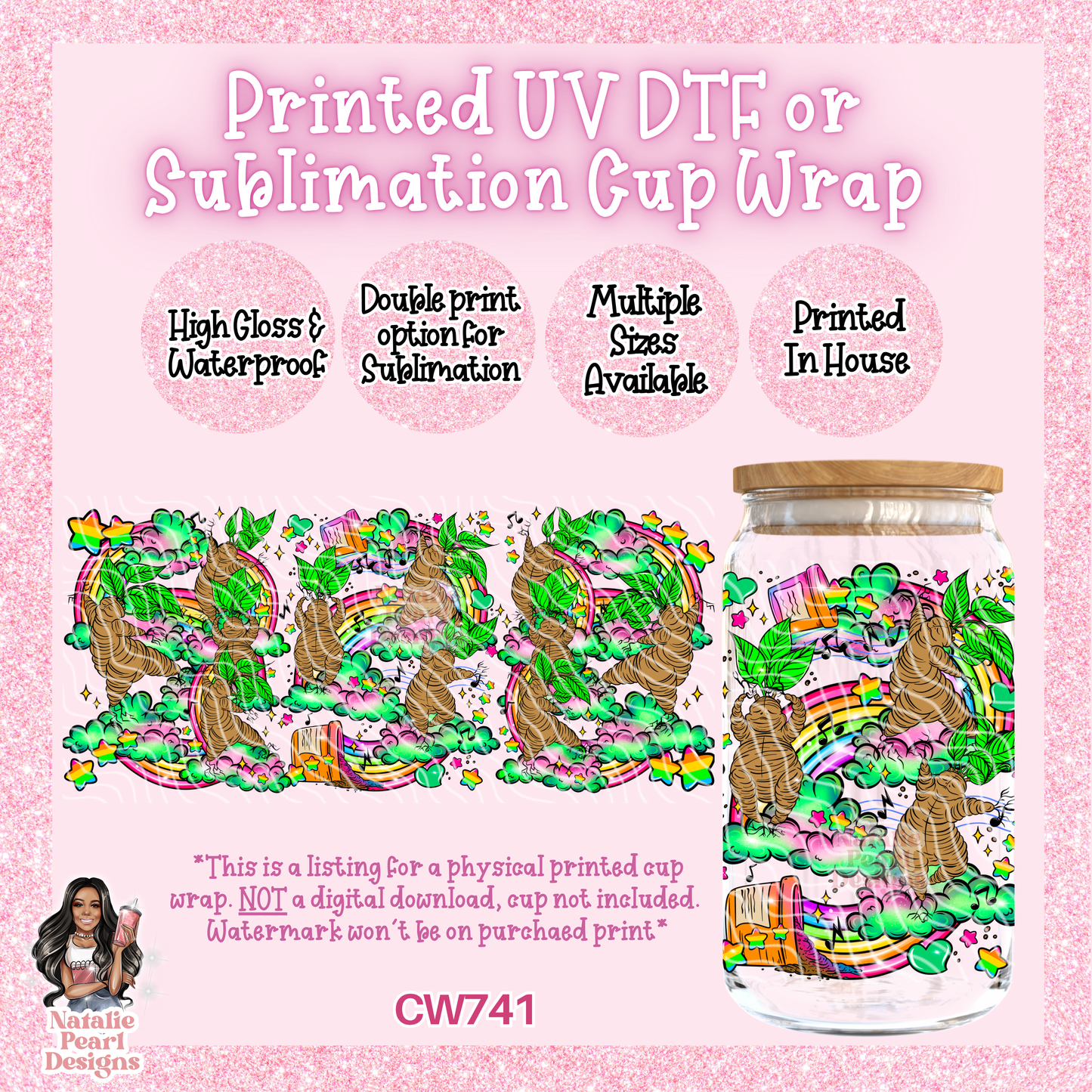 CW741 UV DTF/SUB Cup Wrap