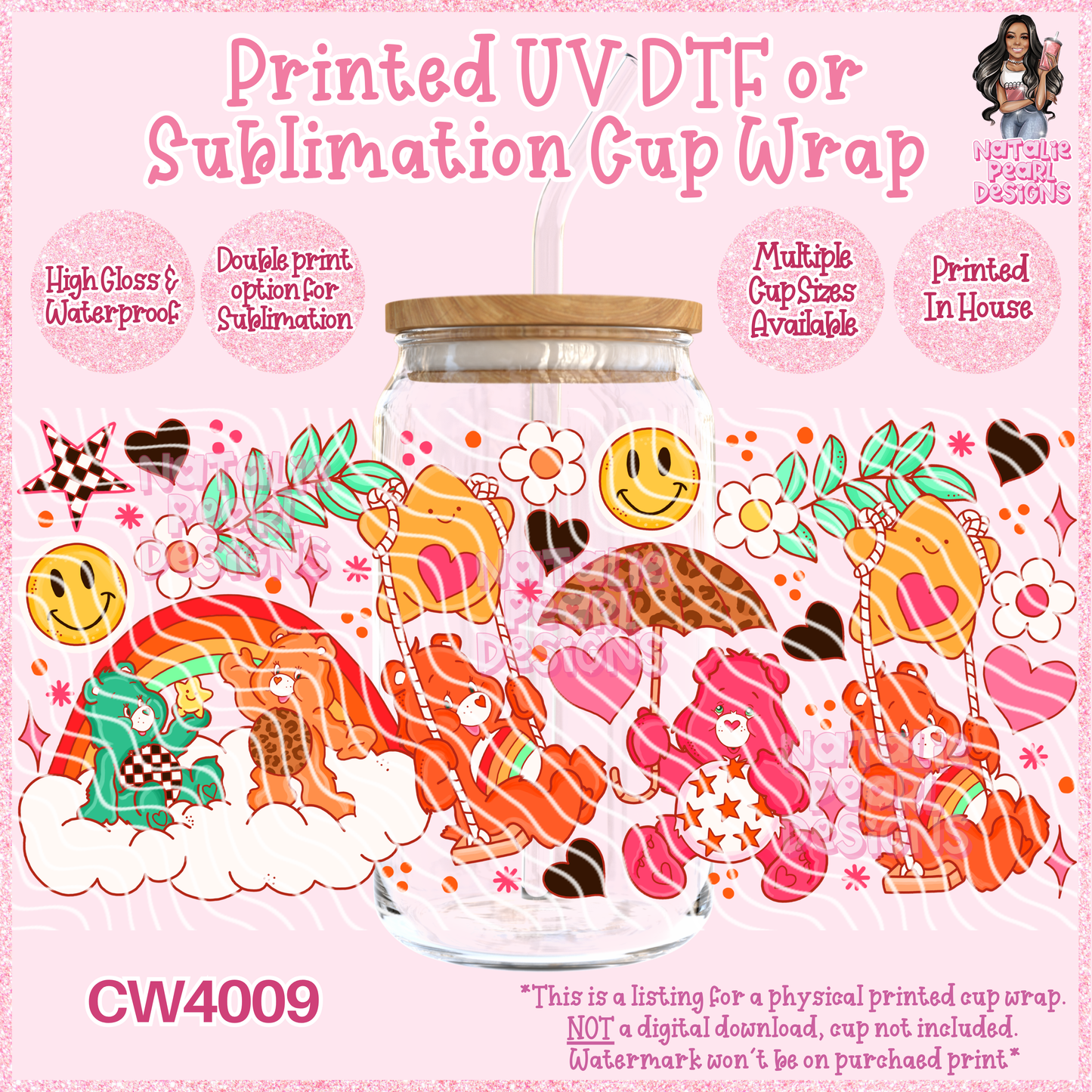 CW4009 UV DTF/SUB Cup Wraps