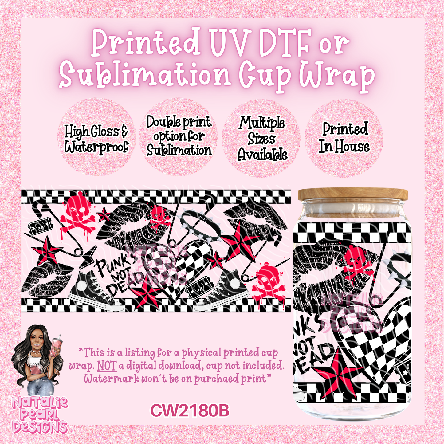CW2180B UV DTF/SUB Cup Wraps