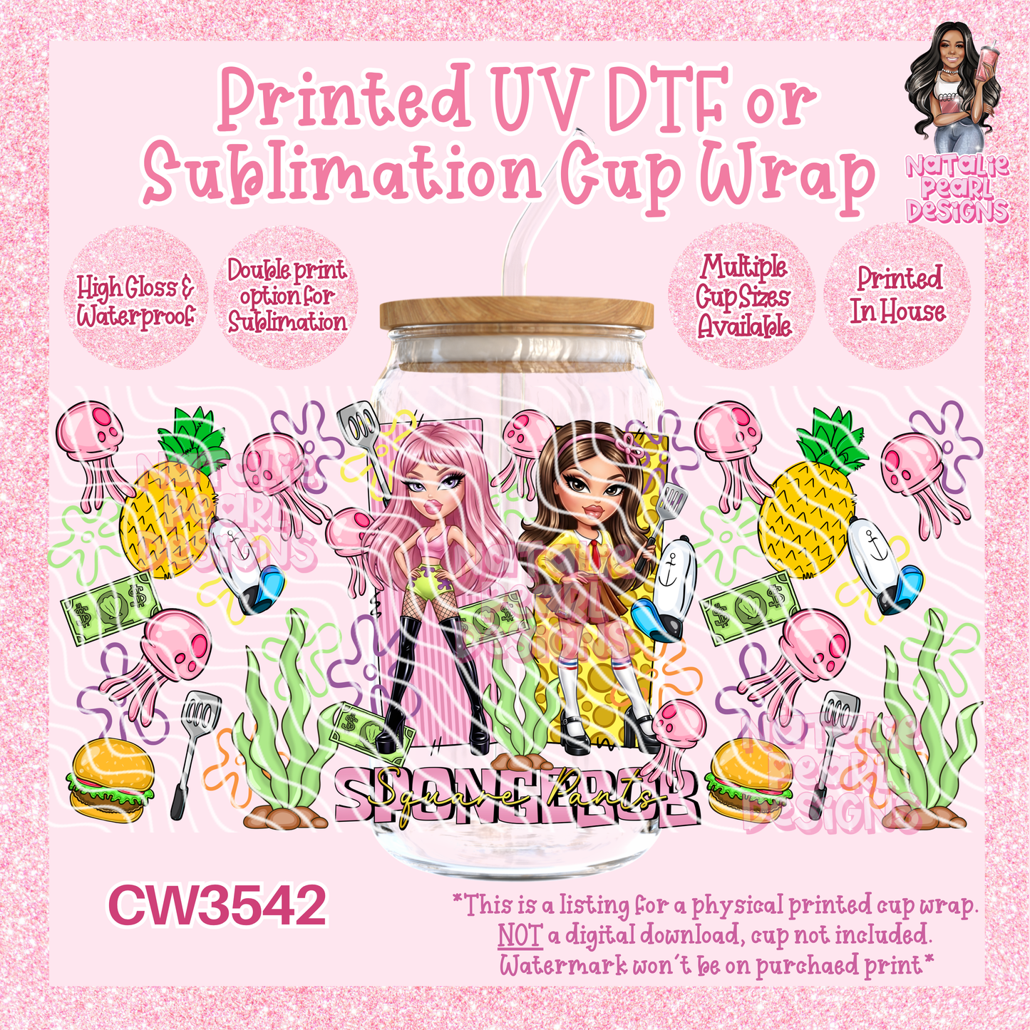 CW3542 UV DTF/SUB Cup Wraps