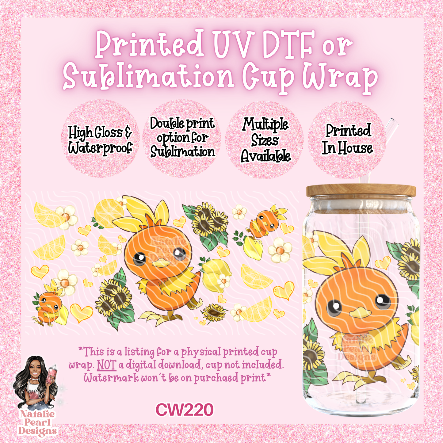 CW220 UV DTF/SUB Cup Wrap