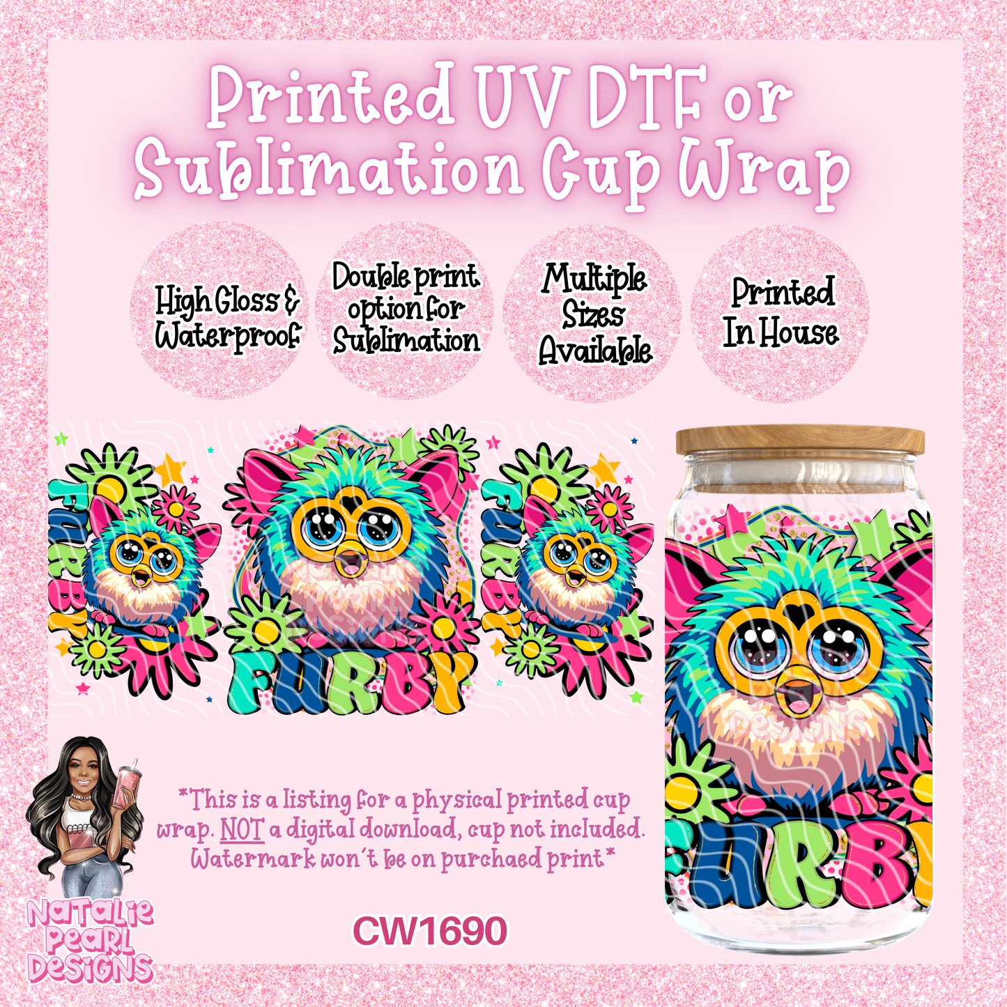 CW1690 UV DTF/SUB Cup Wraps