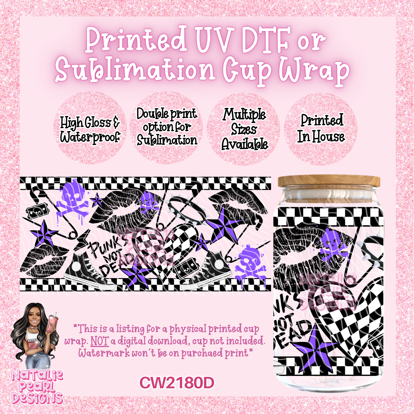CW2180D UV DTF/SUB Cup Wraps