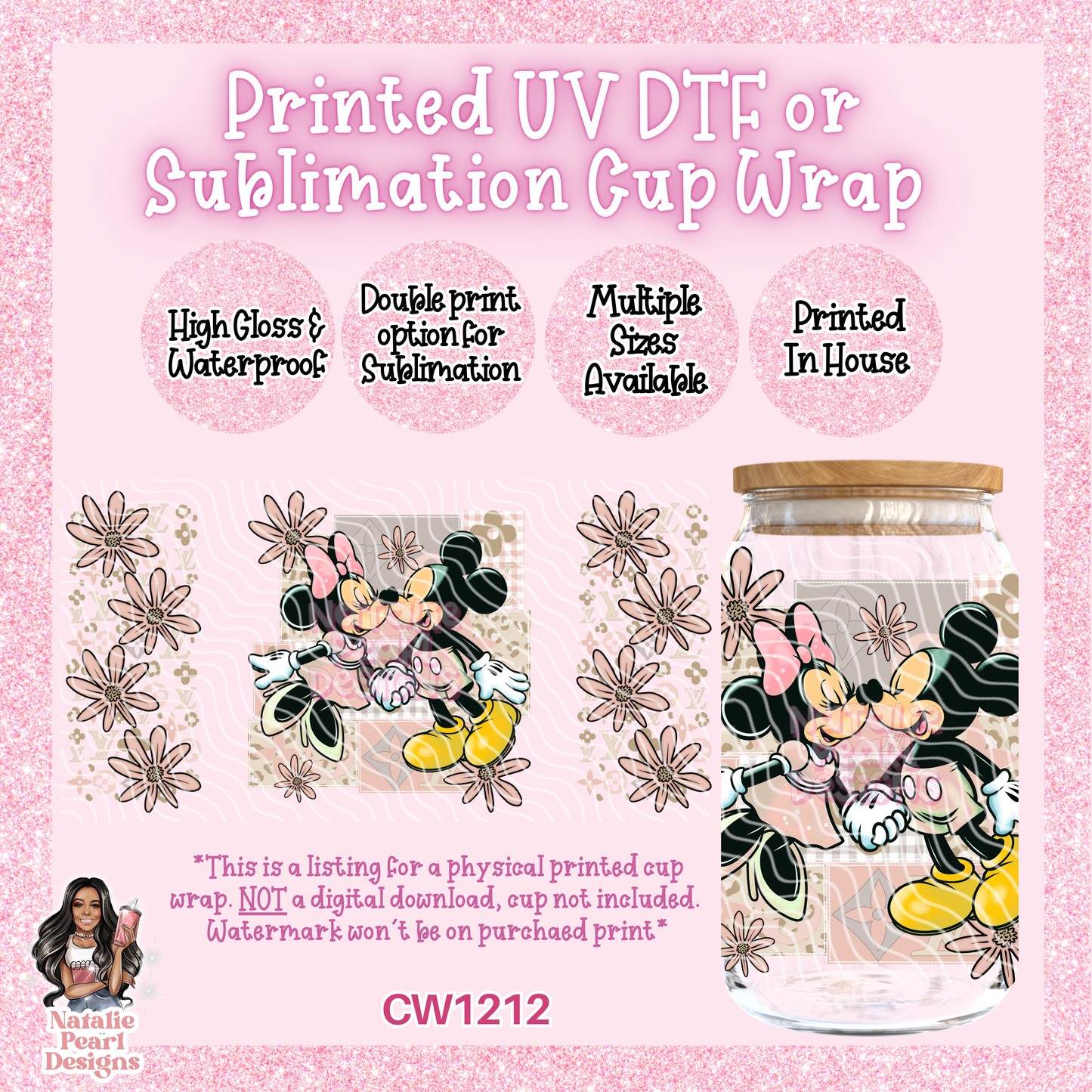CW1212 UV DTF/SUB Cup Wrap
