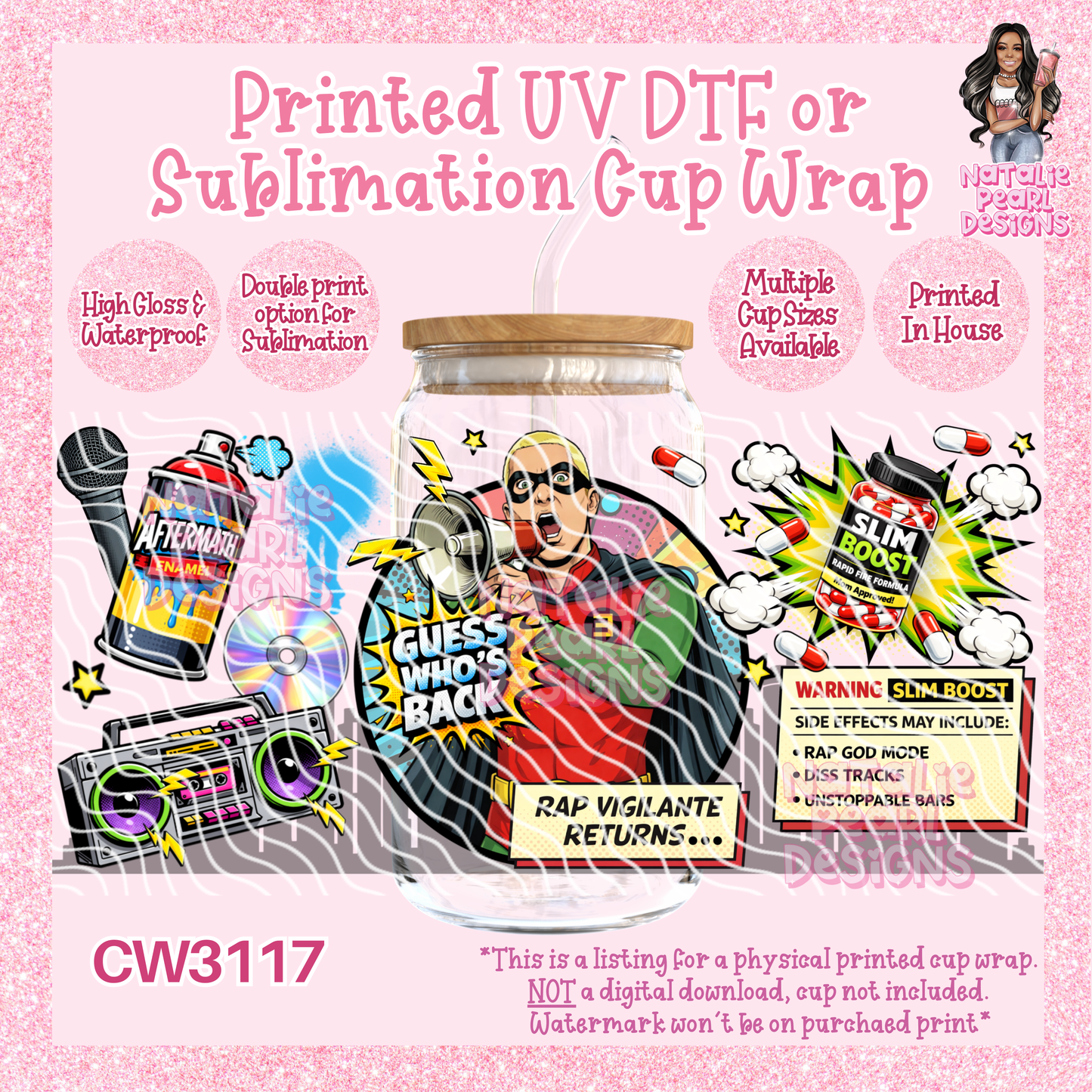 CW3117 UV DTF/SUB Cup Wraps