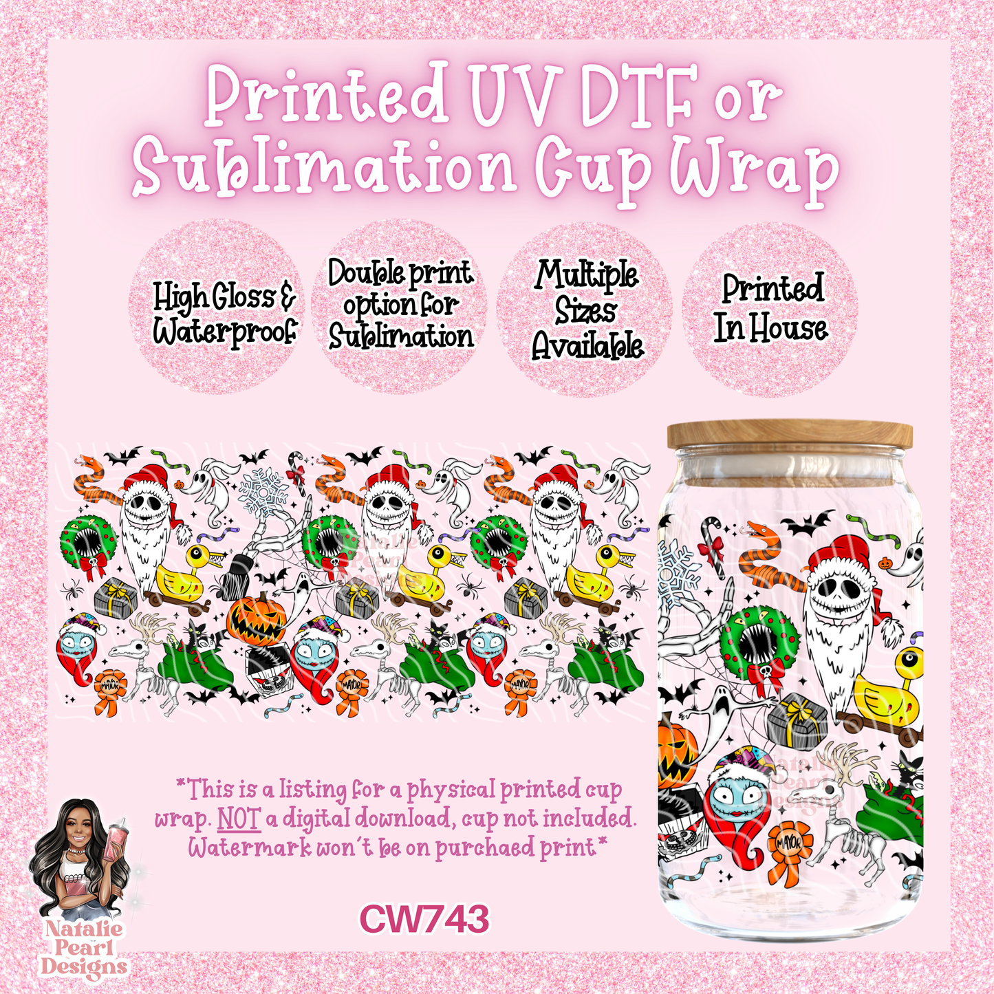 CW743 UV DTF/SUB Cup Wrap