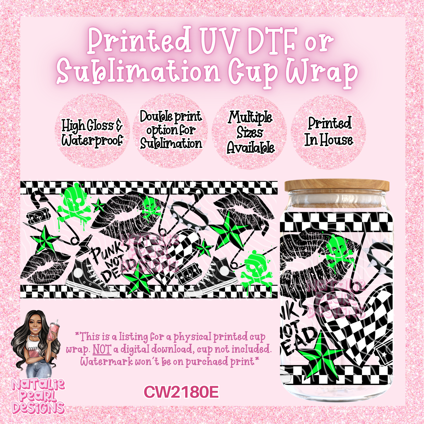 CW2180E UV DTF/SUB Cup Wraps