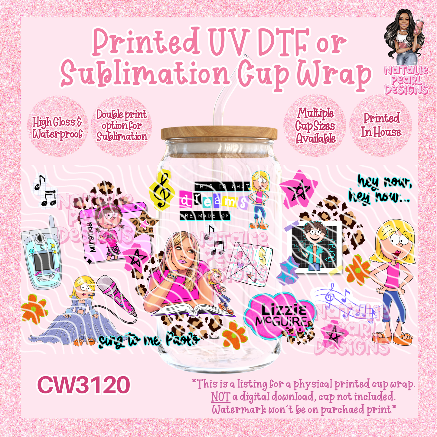 CW3120 UV DTF/SUB Cup Wraps