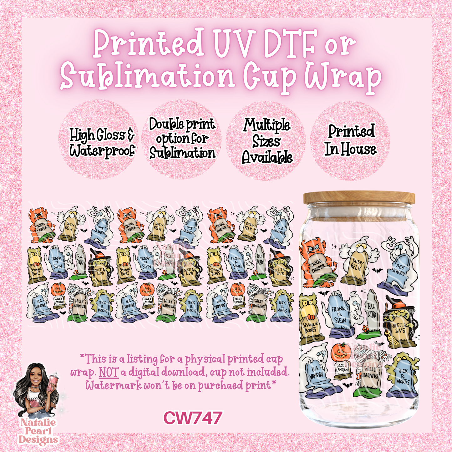 CW747 UV DTF/SUB Cup Wrap