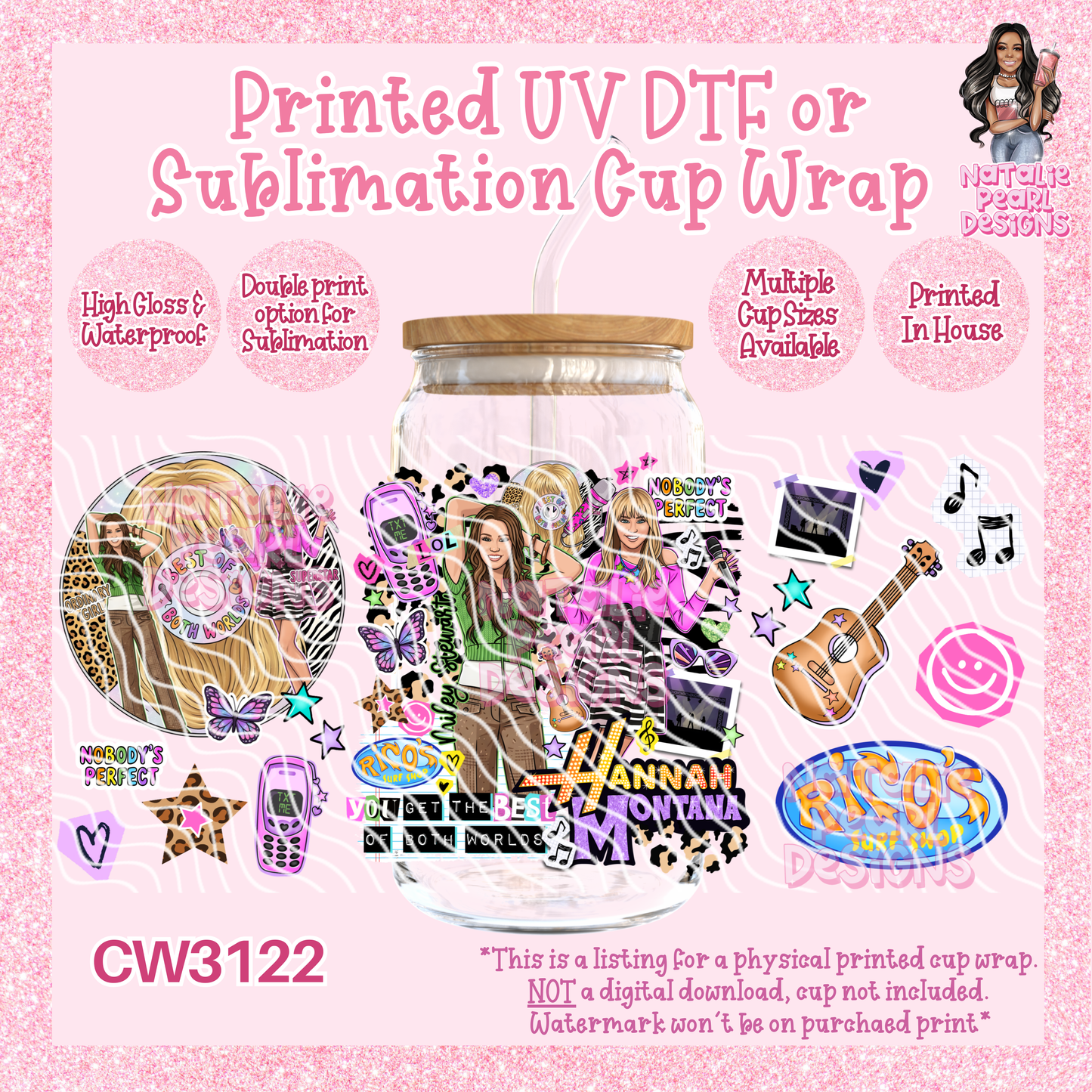 CW3122 UV DTF/SUB Cup Wraps