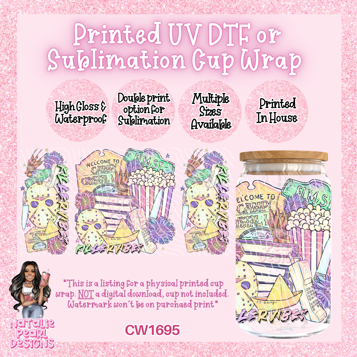 CW1695 UV DTF/SUB Cup Wraps