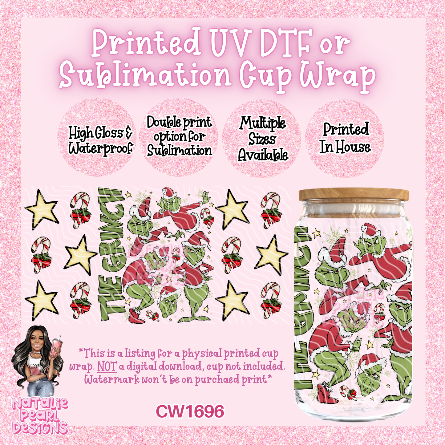 CW1696 UV DTF/SUB Cup Wraps