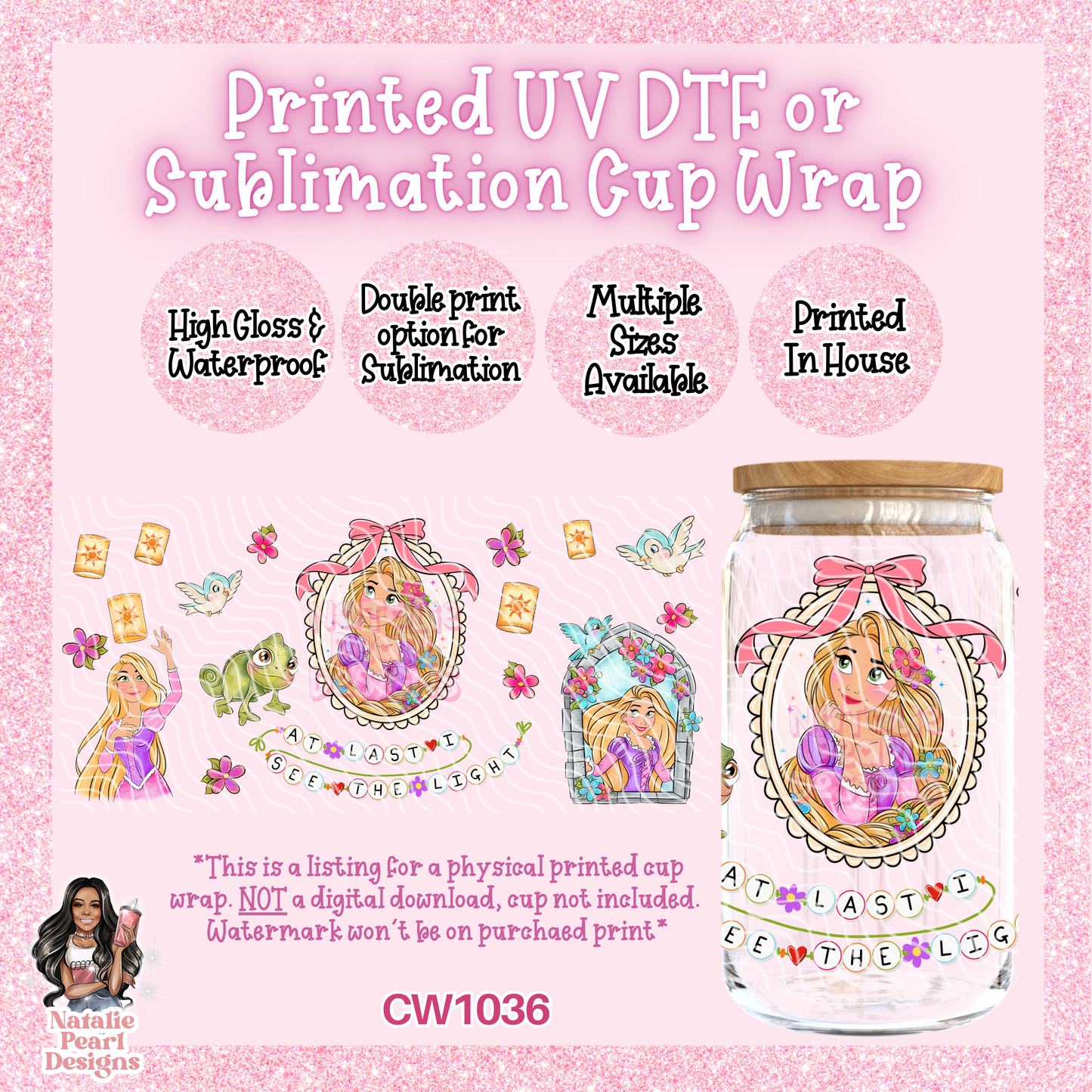 CW1036 UV DTF/SUB Cup Wrap