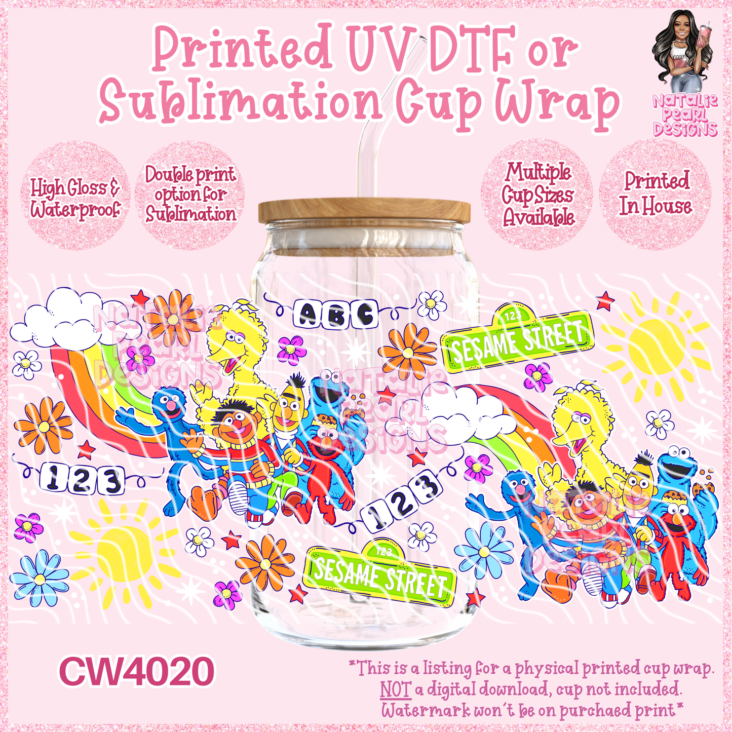 CW4020 UV DTF/SUB Cup Wraps