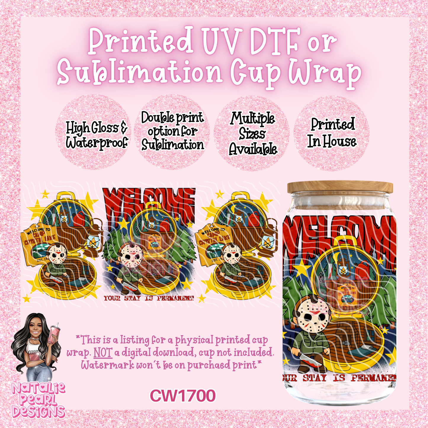 CW1700 UV DTF/SUB Cup Wraps
