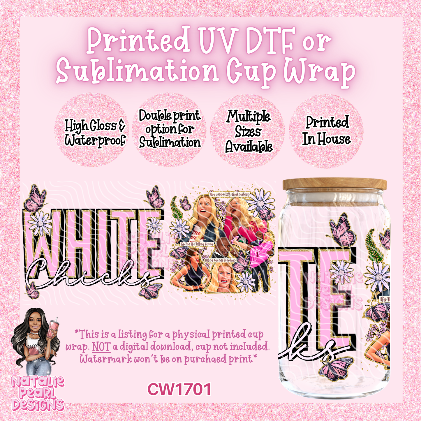 CW1701 UV DTF/SUB Cup Wraps