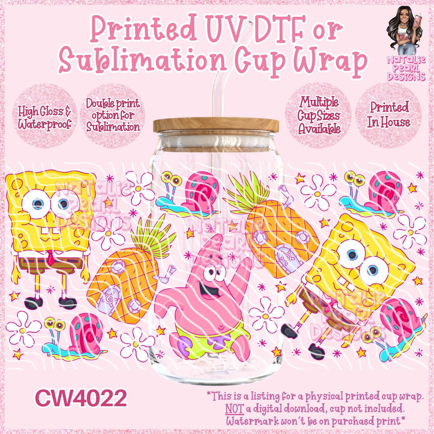 CW4022 UV DTF/SUB Cup Wraps