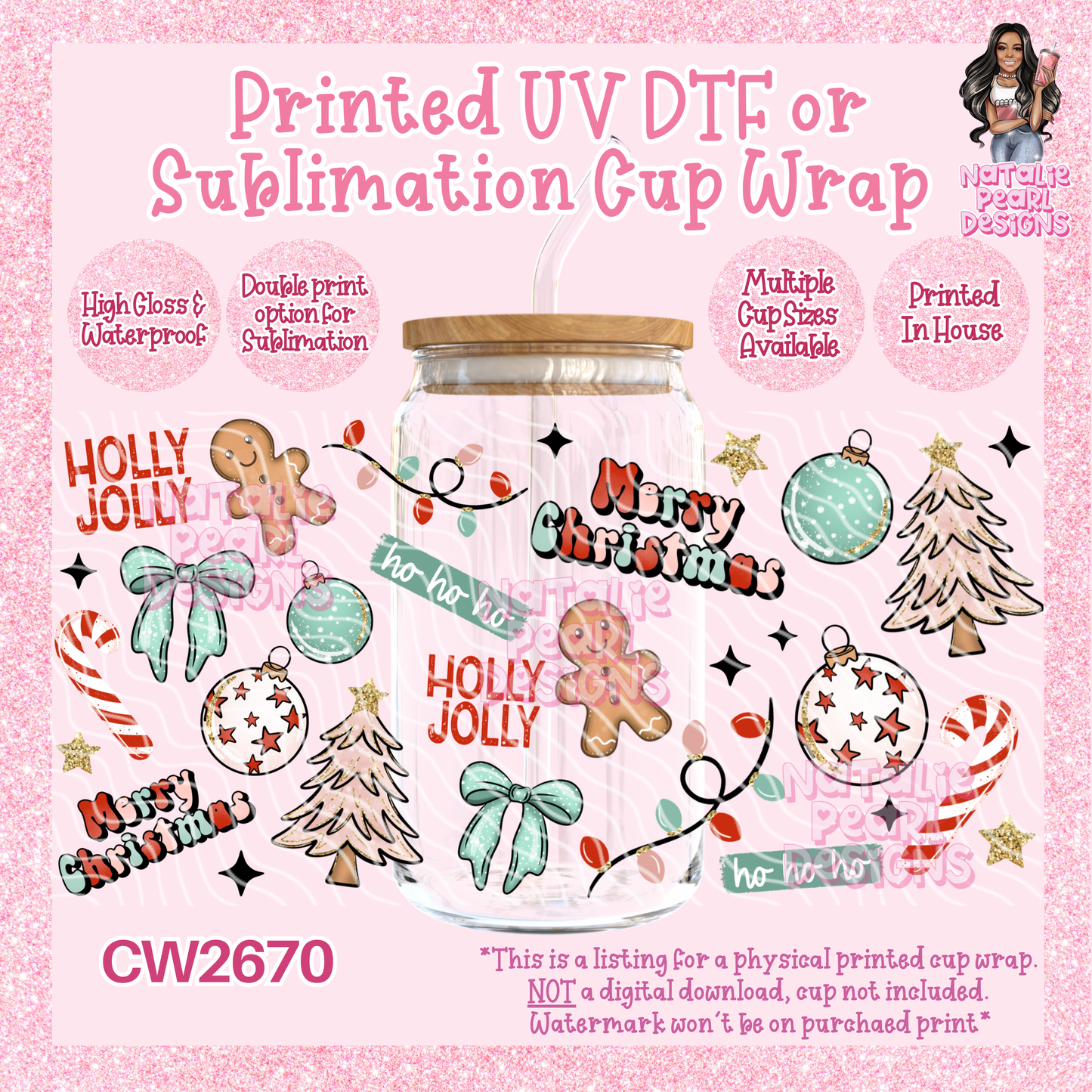 CW2670 UV DTF/SUB Cup Wraps