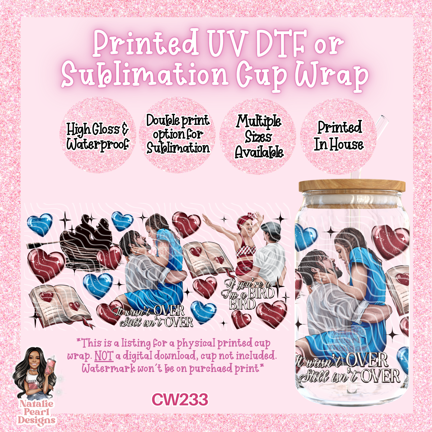 CW233 UV DTF/SUB Cup Wrap
