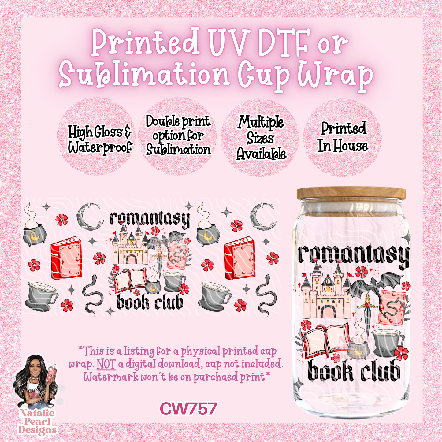 CW757 UV DTF/SUB Cup Wrap