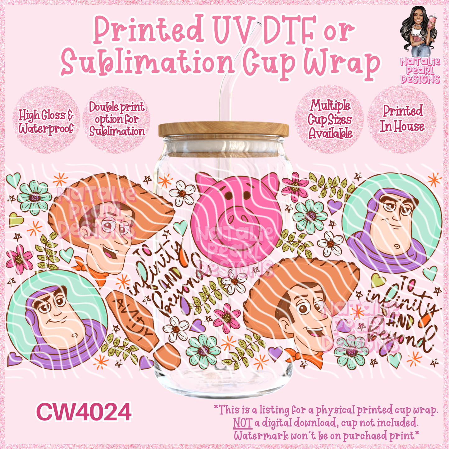 CW4024 UV DTF/SUB Cup Wraps