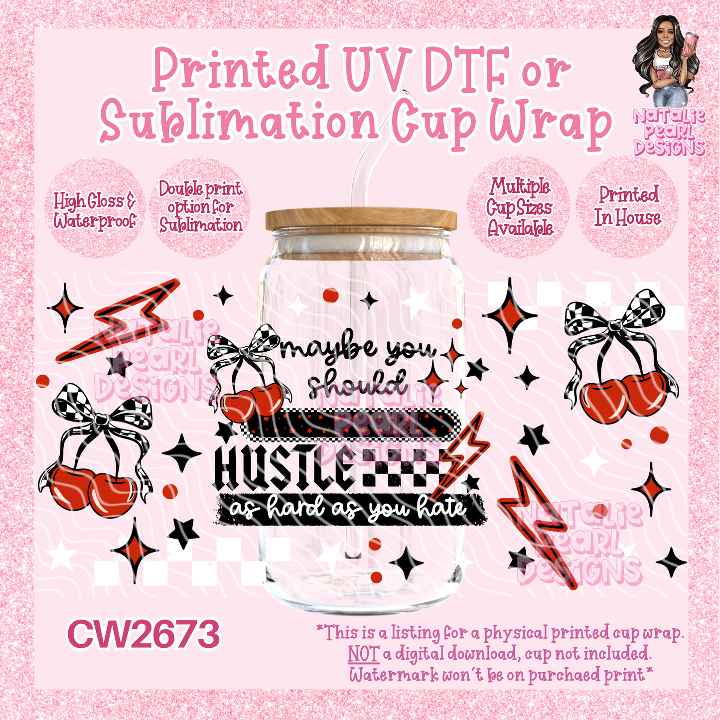 CW2673 UV DTF/SUB Cup Wraps
