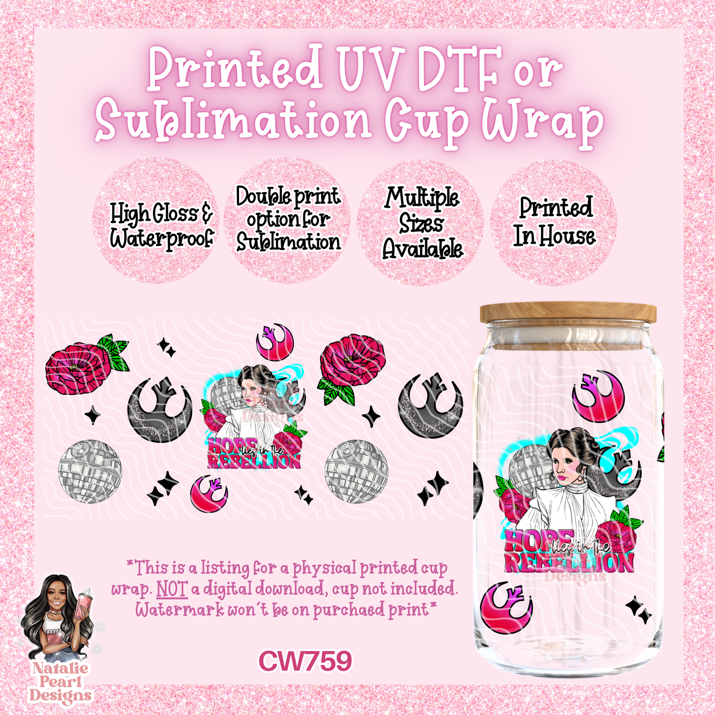 CW759 UV DTF/SUB Cup Wrap