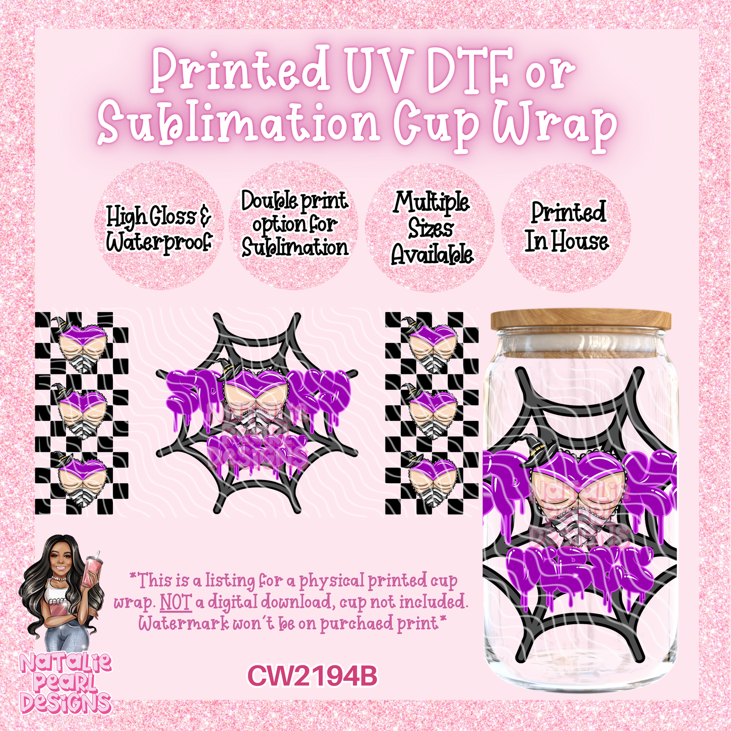 CW2194B UV DTF/SUB Cup Wraps