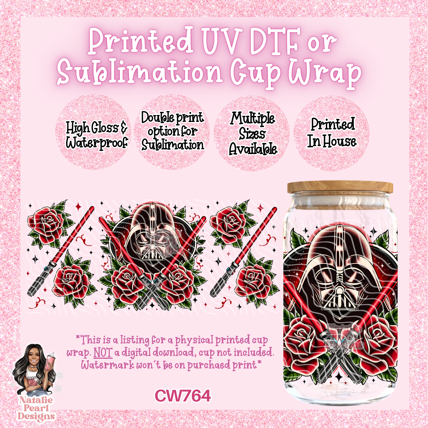 CW764 UV DTF/SUB Cup Wrap