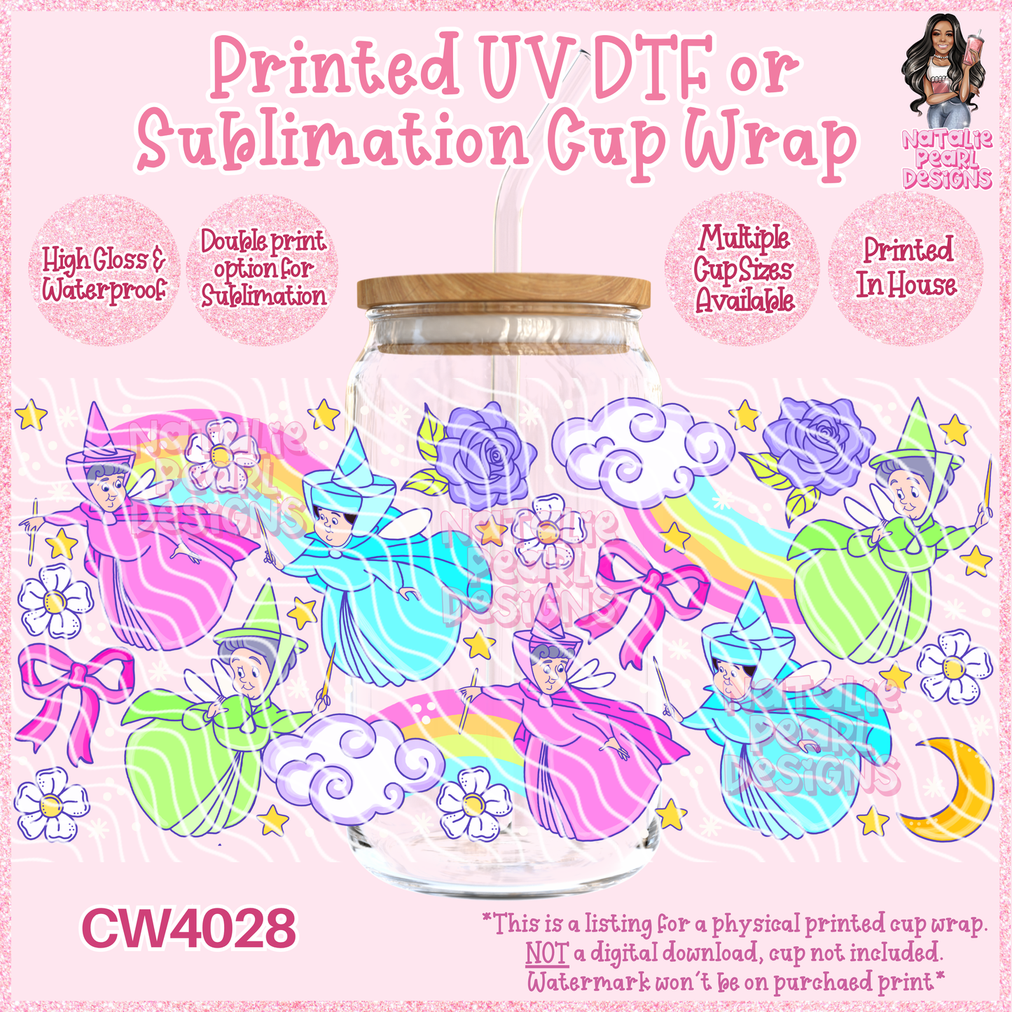CW4028 UV DTF/SUB Cup Wraps