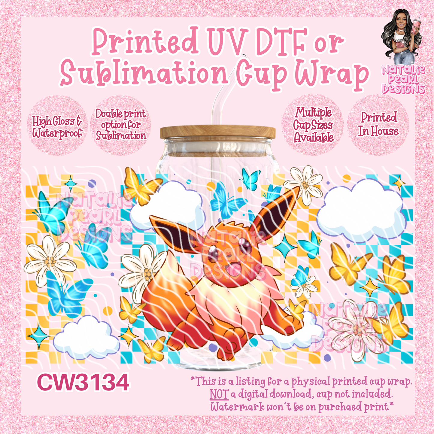 CW3134 UV DTF/SUB Cup Wraps