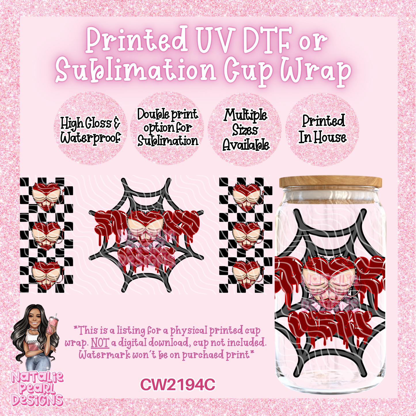 CW2194C UV DTF/SUB Cup Wraps