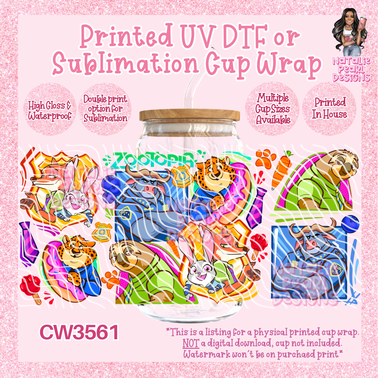 CW3561 UV DTF/SUB Cup Wraps
