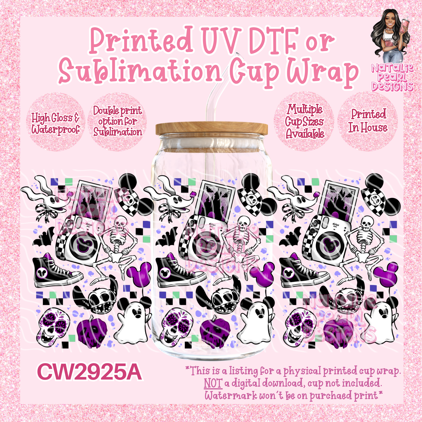 CW2925A UV DTF/SUB Cup Wraps
