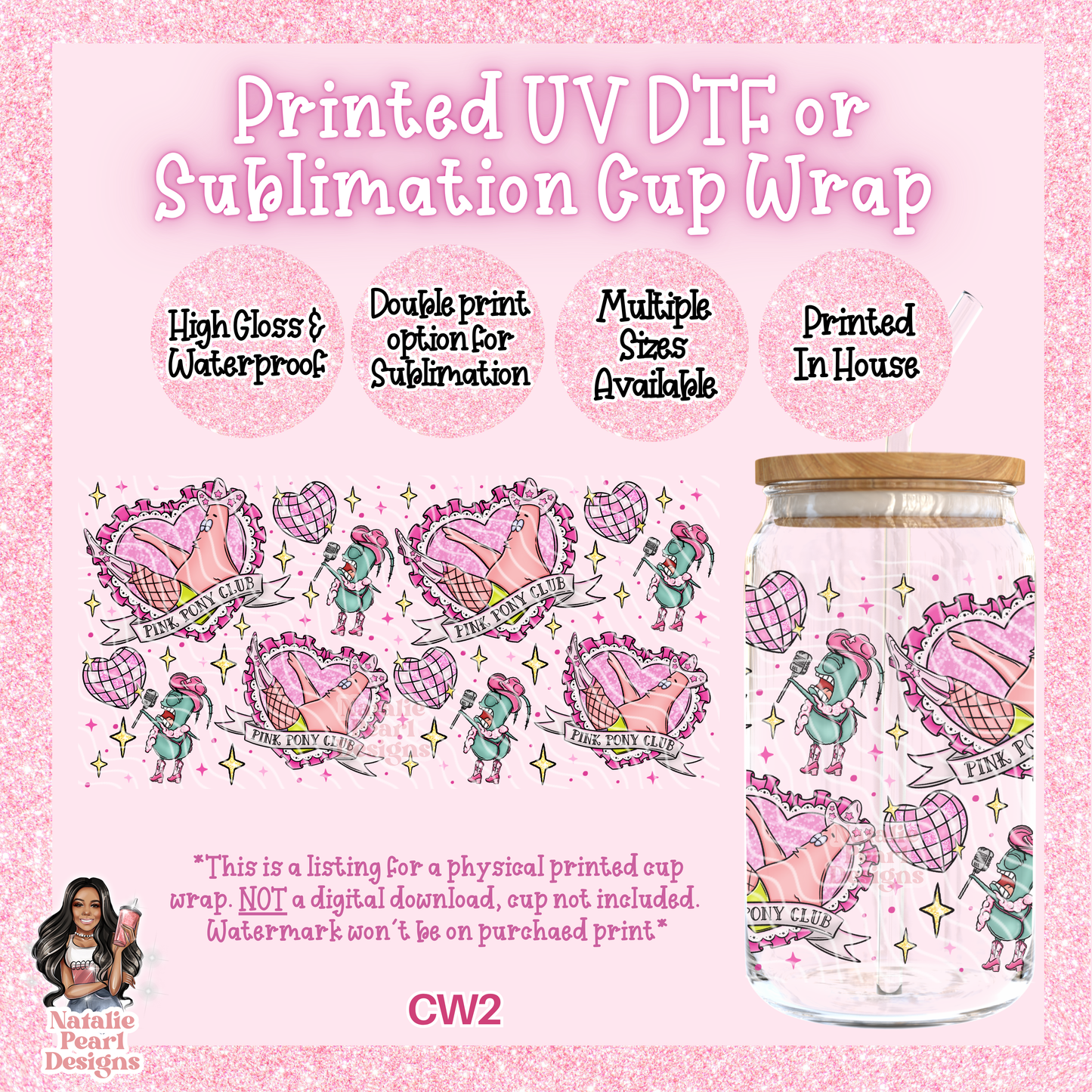 CW2 UV DTF/SUB Cup Wrap