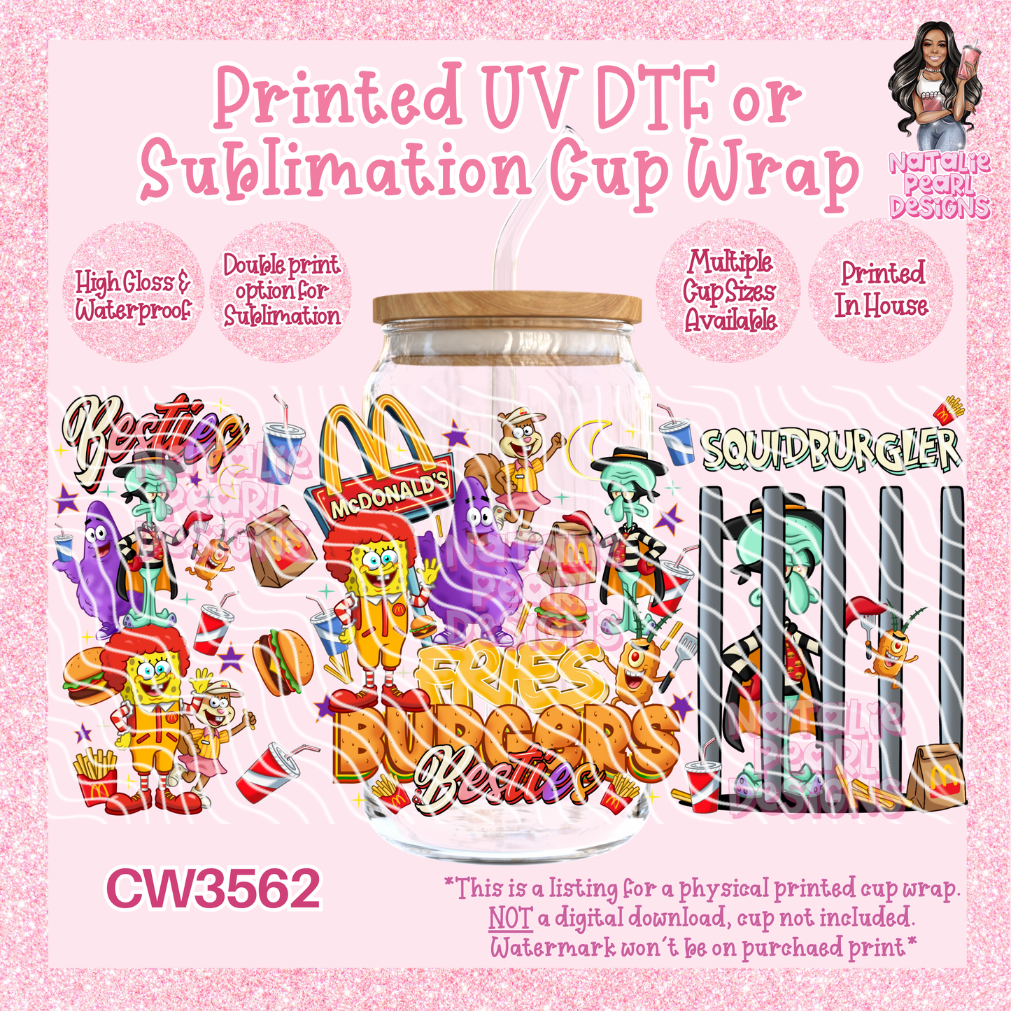 CW3562 UV DTF/SUB Cup Wraps
