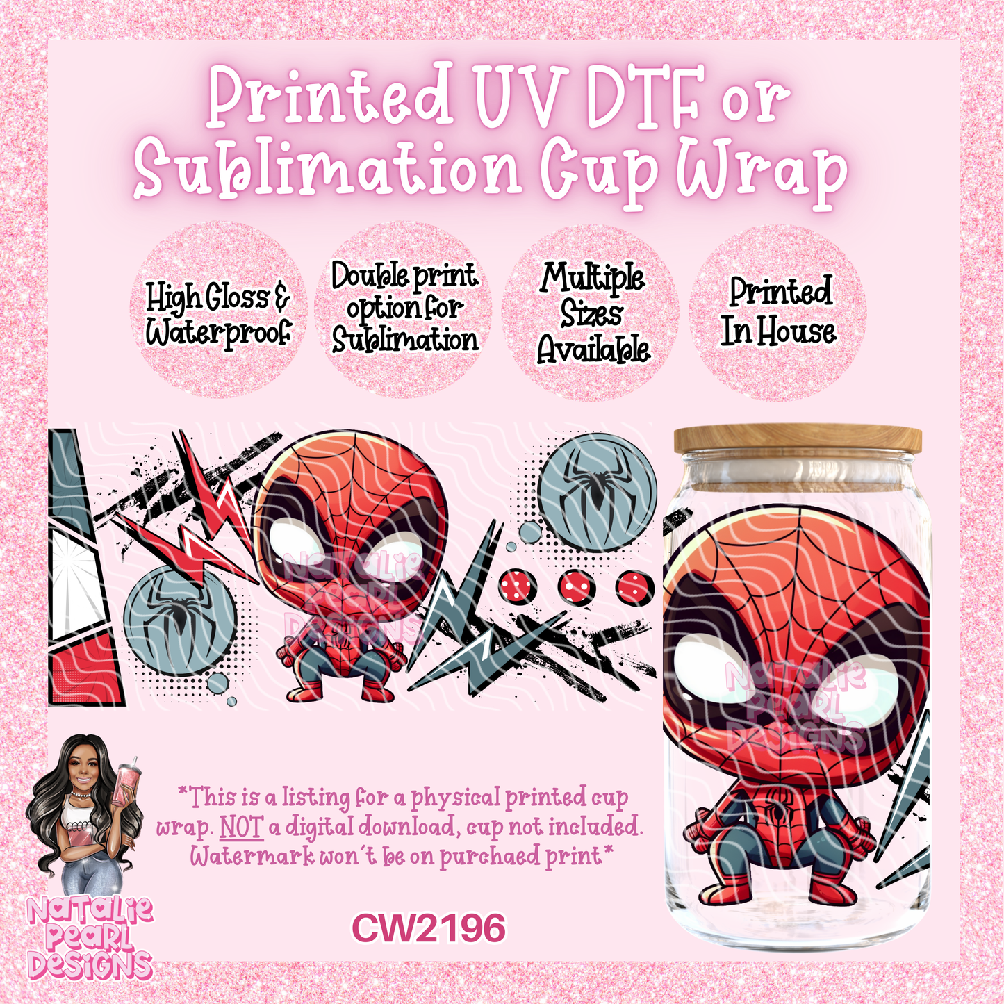 CW2196 UV DTF/SUB Cup Wraps