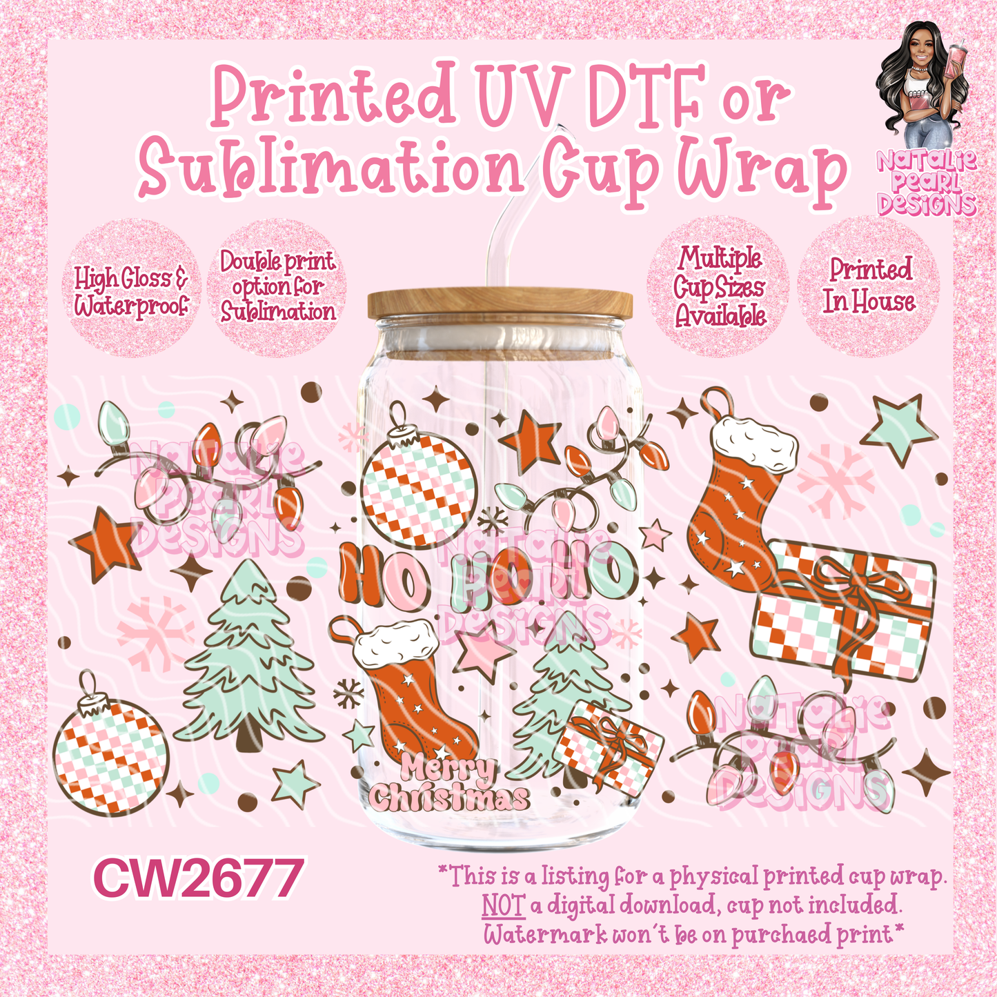 CW2677 UV DTF/SUB Cup Wraps