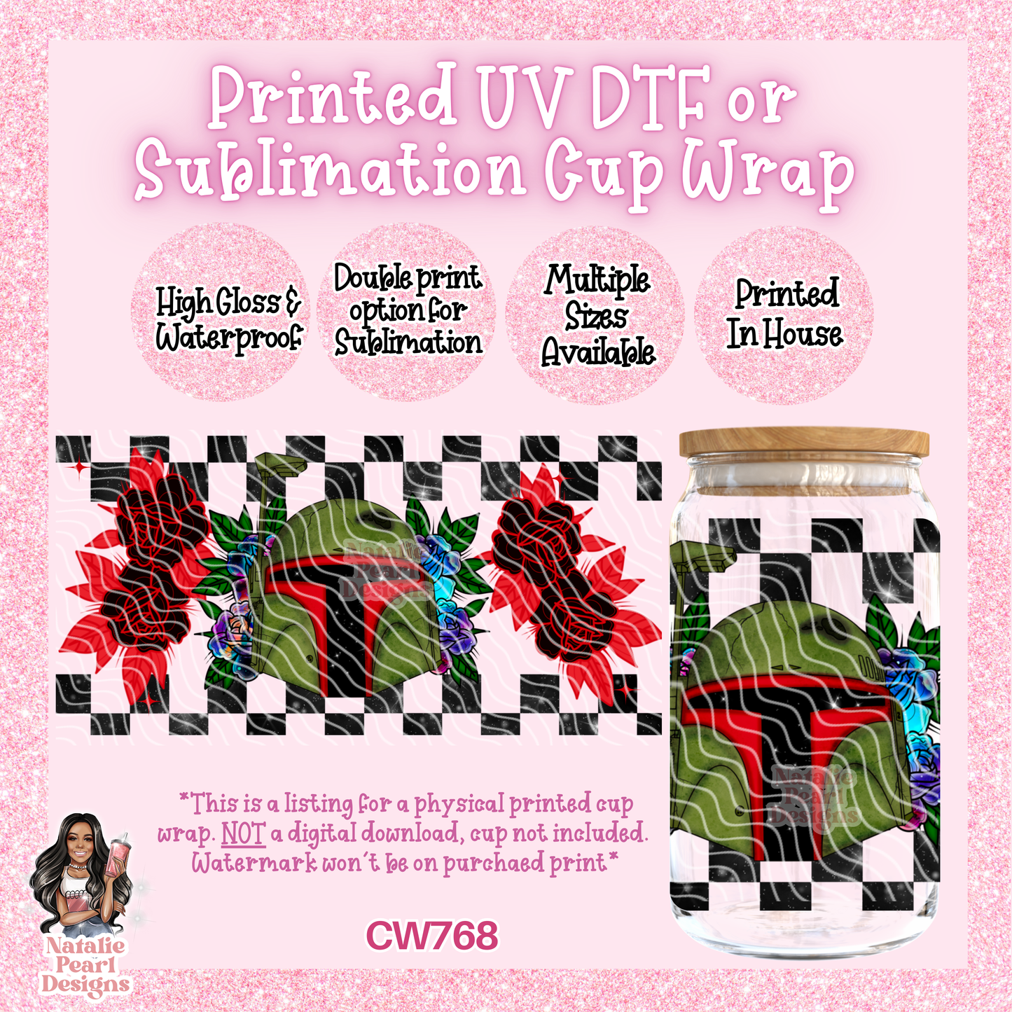 CW768 UV DTF/SUB Cup Wrap
