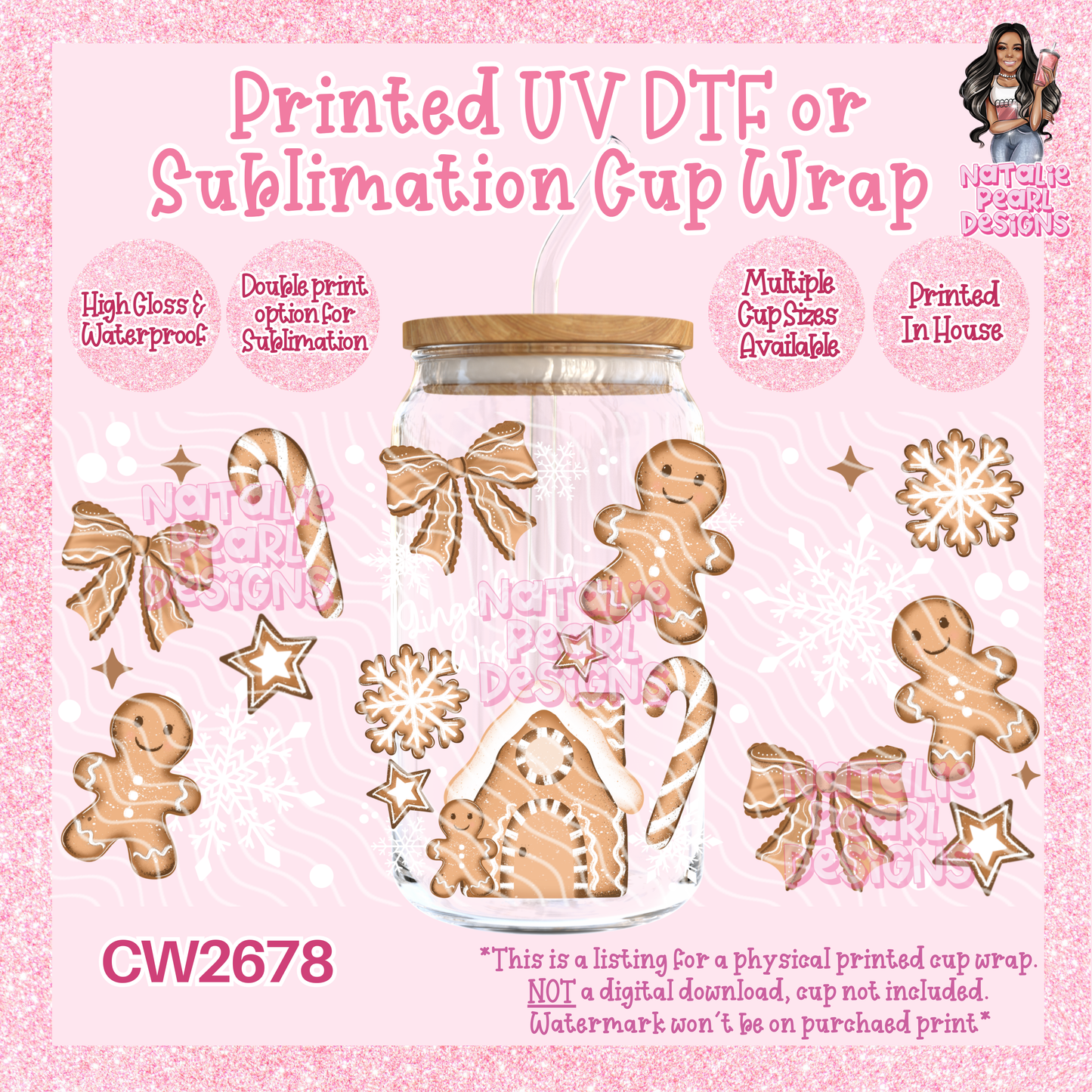 CW2678 UV DTF/SUB Cup Wraps
