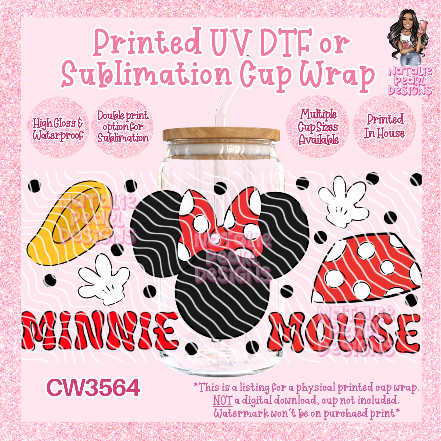 CW3564 UV DTF/SUB Cup Wraps