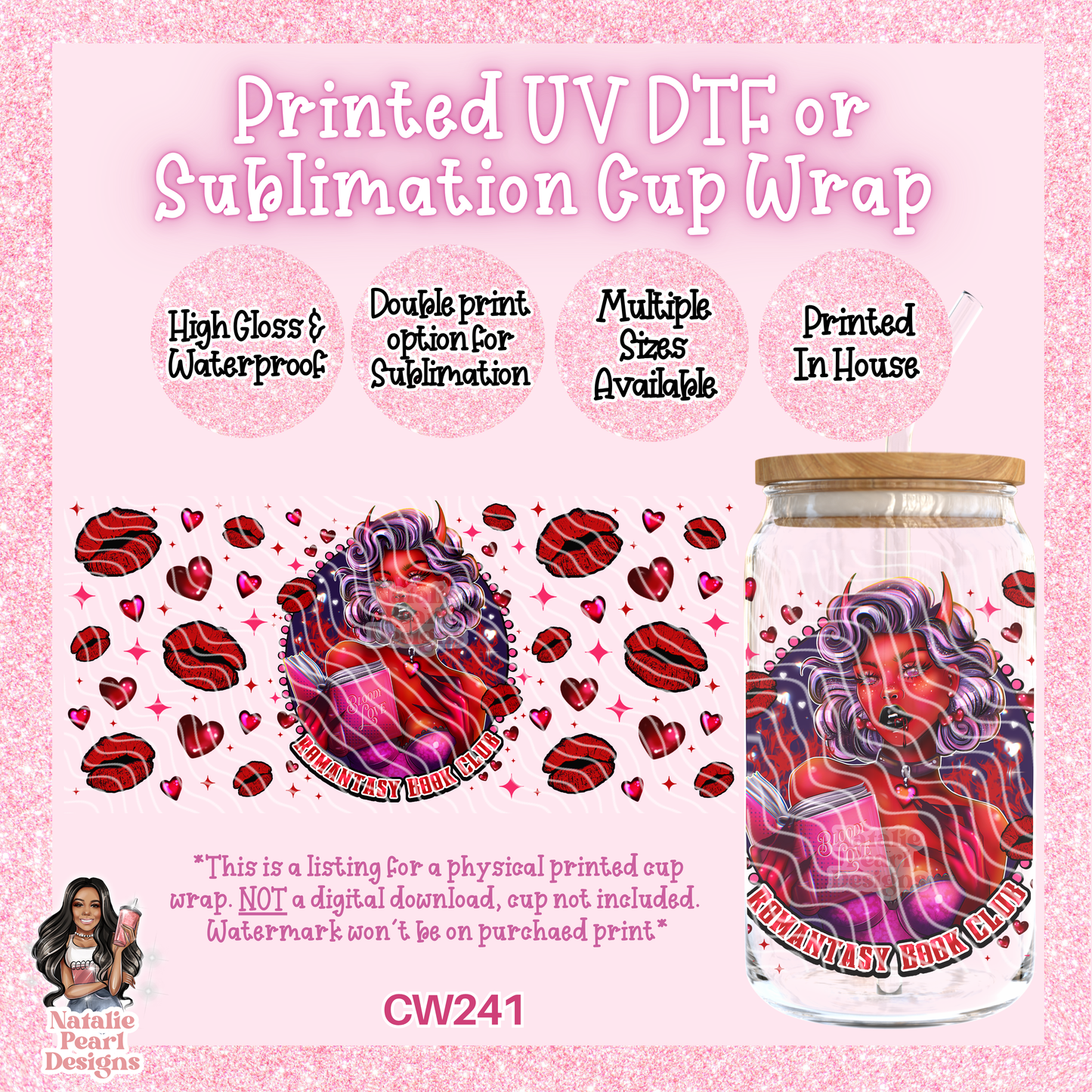 CW241 UV DTF/SUB Cup Wrap