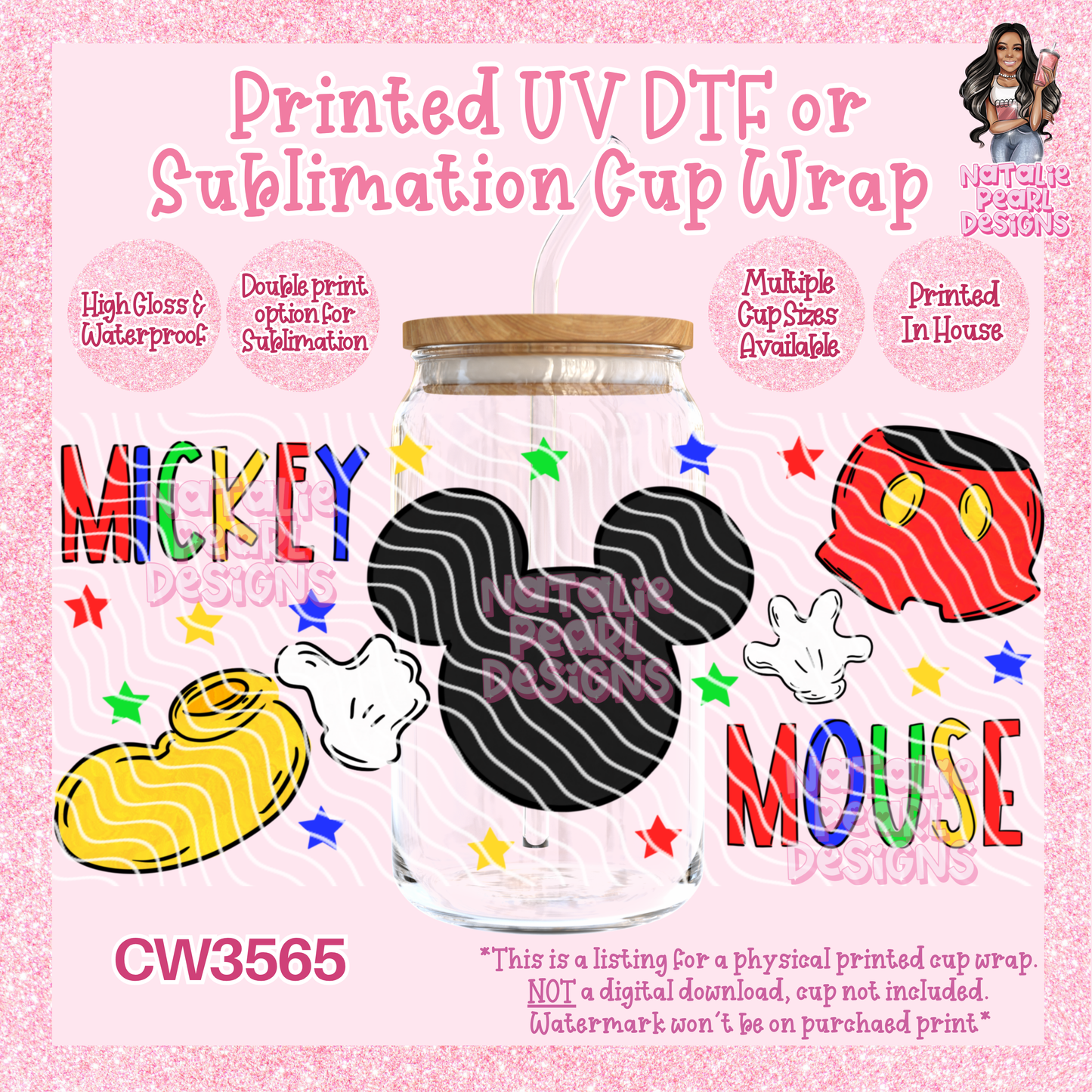 CW3565 UV DTF/SUB Cup Wraps