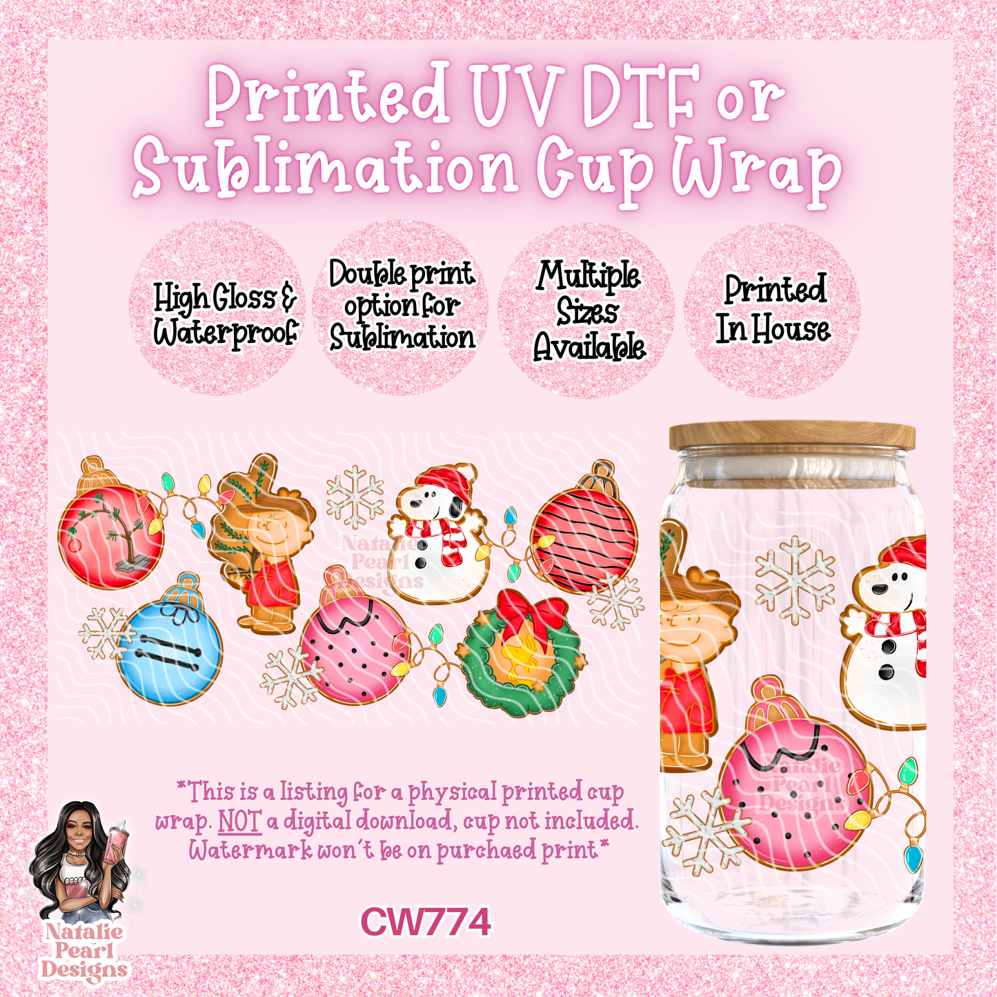CW774 UV DTF/SUB Cup Wrap