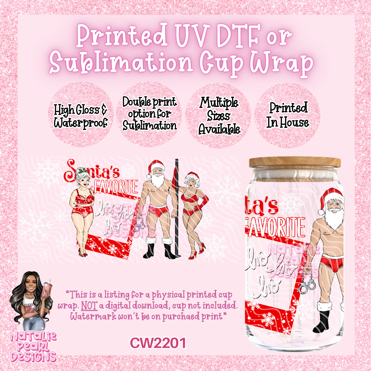CW2201 UV DTF/SUB Cup Wraps